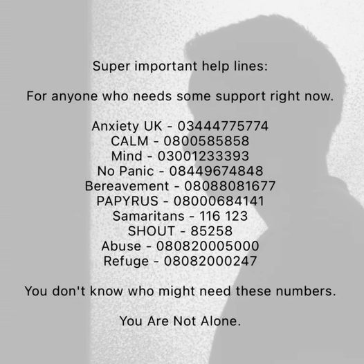 Mental Help Lines